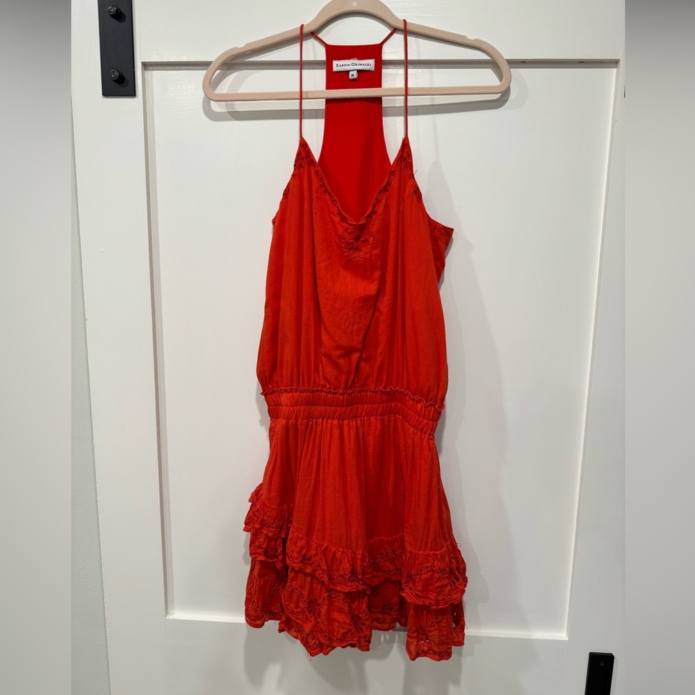 Karina Grimaldi Vibrant Red Dress